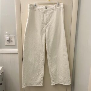 Universal Thread Cream Sailor Wide-Leg Pants